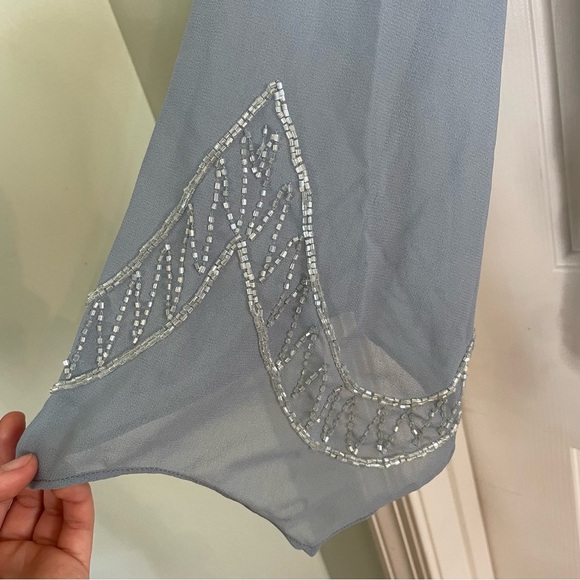 Vintage RARE NEW Midnight Velvet Two-Piece Set Top + Skirt with Sequin Sz Medium - Picture 9 of 12